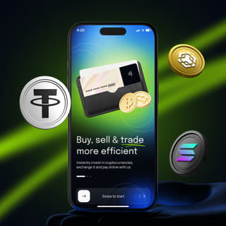 Test Blue Mod 1 trading platform shown on a mobile device